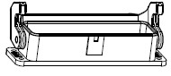 H16A bulkhead moutning Heavy Duty Connector Housings