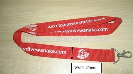 red lanyards imprint white polyester ribbed lanyards