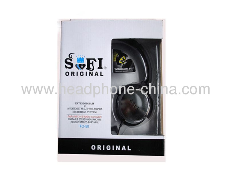 320 Ohm Impedance Promotional Wired Stereo Over Ear Headphones