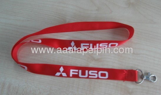 fashion satin ribbon lanyard for promotion gift