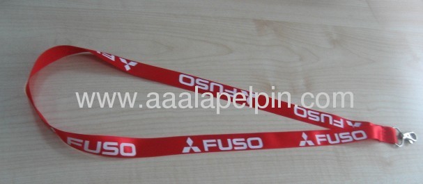 fashion satin ribbon lanyard for promotion gift