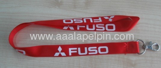 fashion satin ribbon lanyard for promotion gift