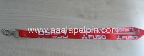 fashion satin ribbon lanyard for promotion gift