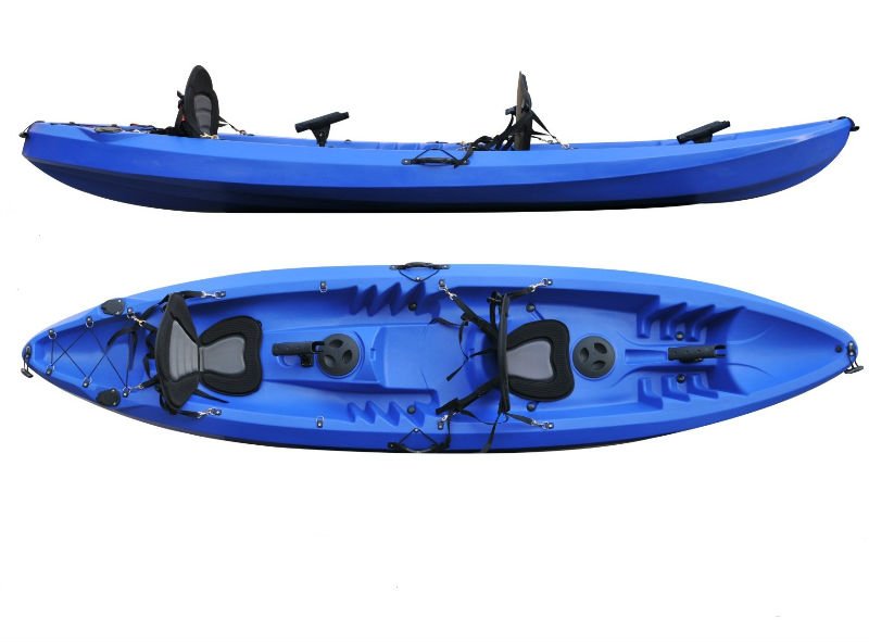 trio seater family sit on top fishing kayak PE material