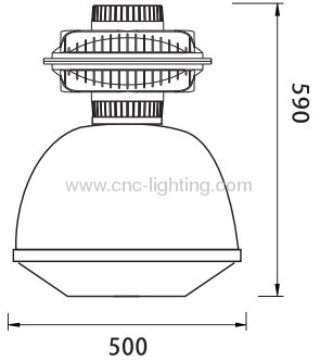 120-300W Industrial highbay light with induction lamp