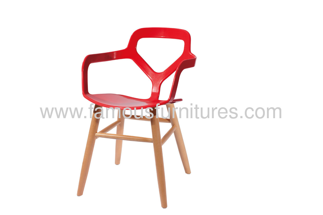 Fashion cutout PP arm Chair