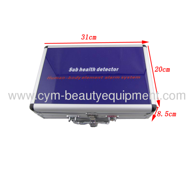 Quantum magnetic resonance health analyzer with 38 reports