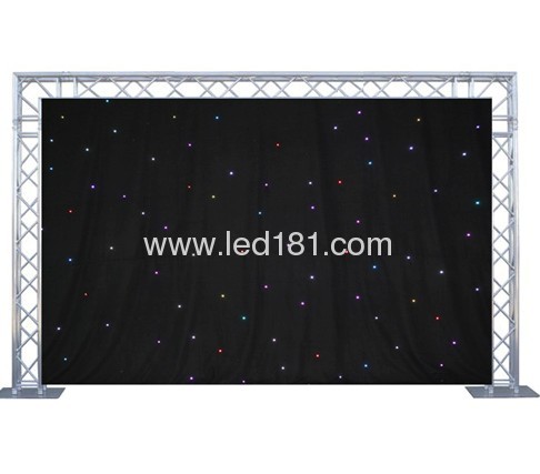 6*4m led star curtain with RGB color 