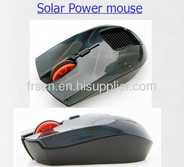 Solar power wireless mouse