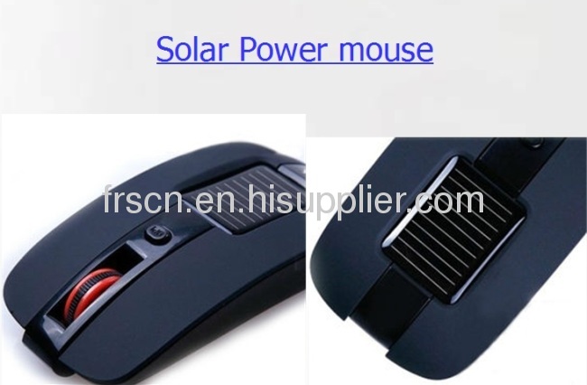 Solar power wireless mouse