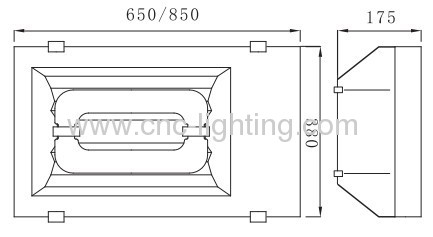 80-300W LVD induction tunnel light fixture