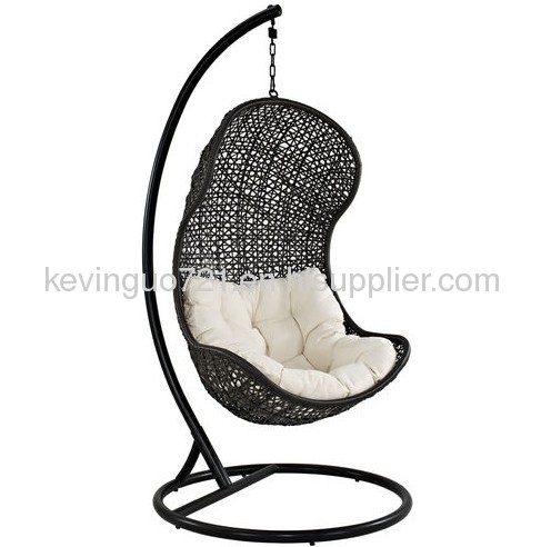 Rattan Outdoor Wicker Patio Swing Chair Set