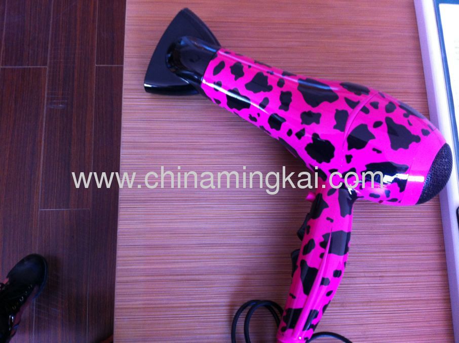 High power water transferring print hair dryer