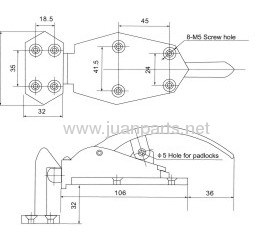 Cold room locks CT-1060 Hvac Tools