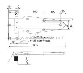 Cold storage door lock CT-1470