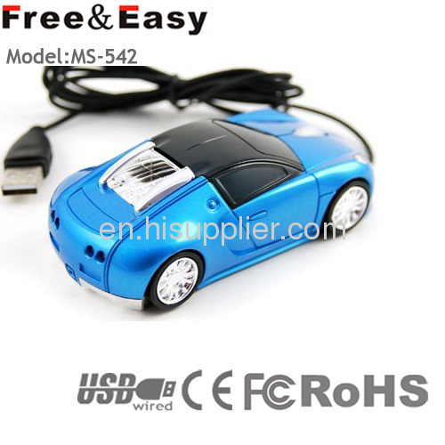 China Shenzhen Bugatti car mouse / 2.0 USB latest car mouse