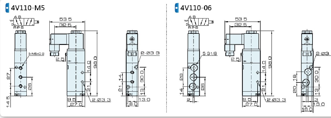 air valves solenoid valves air control element airtac 4Vseries pneumaticpneumatic component airtac4V110-06