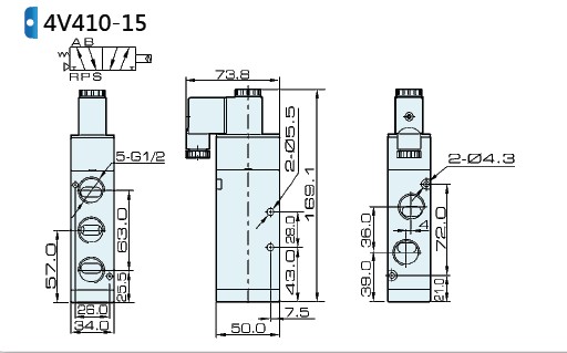 pneumatic control elements mini valve precision valves pneumatic tools valve airtac 4V410-15