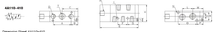 solenoid valve air control valve pneumaitc valve oil injection machine parts valves air control element airtac 4A310-10