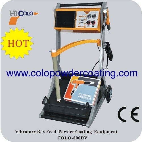 Pulse Type box feed easy to chage colors Manual powder coating equipment colo-610v