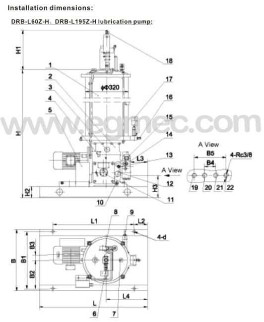 20Mpa/2900psi Pressure Directional Valve Control Lubrication Electric Grease Pump