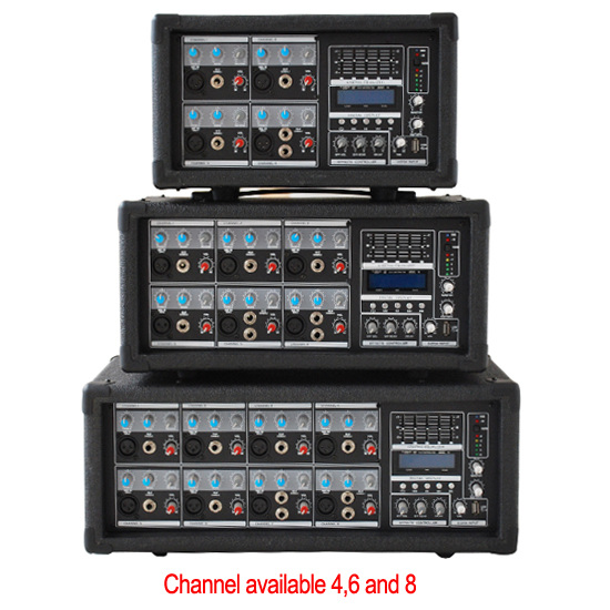 Digital Multi Effect 6 Channel Power Mixer PMC6200U