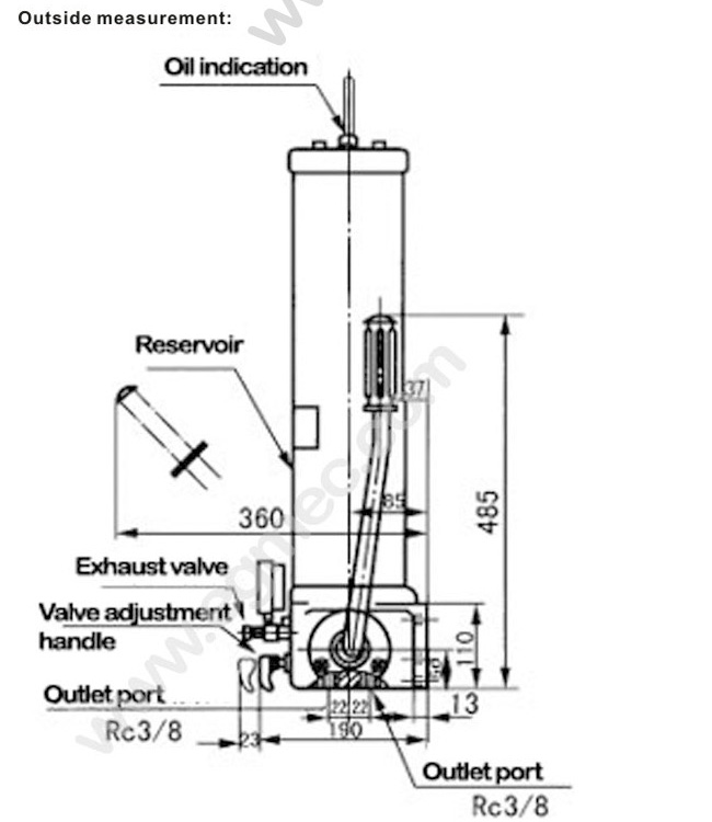 SRB High Pressure Lubrication Hand Operated Grease Oil Pump