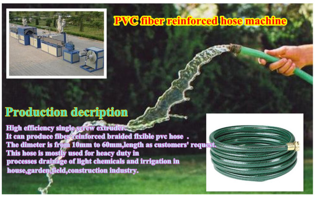 PVC fiber reinforced soft pipe extrusion machine