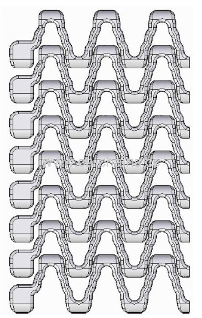 12-401 CONVEYPR BELT Very open with curved surface. Maximum airflow for cooling