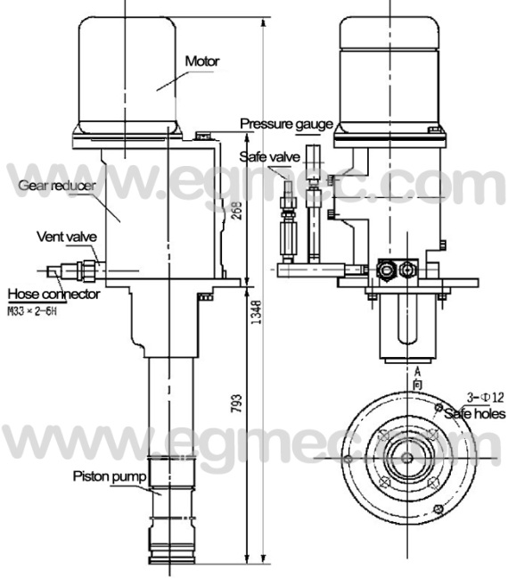 400Ml/Min. 1.5Kw Motor Grease Injection Pump Of DJB Series
