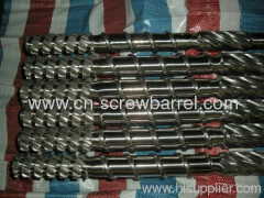 Extruder screw and barrel