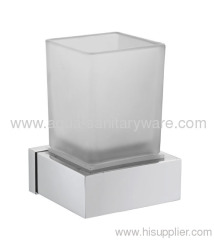 Square Brass Single Tumbler Holder of Bathroom