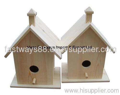 supply unfinished wooden bird house