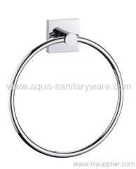 Square Brass Towel Ring