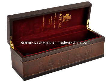 Vintage Luxury Old Wooden Wine Box Set