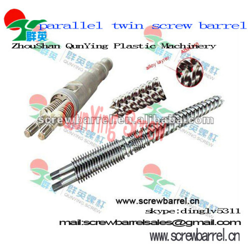 SJSZ china twin parallel barrel and screw for Plastic Machine