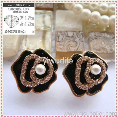 fashion imitation jewelry earring with diamond 2013 new design