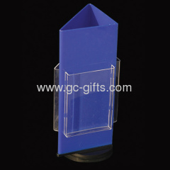 3 pockets plexiglass flyer display holder