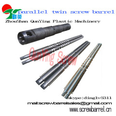 plastic syringe mixing bimetallic twin parallel screw and barrel for extruder machine