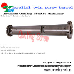 plastic syringe mixing bimetallic twin parallel screw and barrel for extruder machine