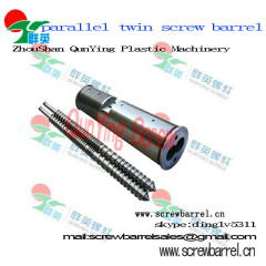 twin parallel screw barrel for extruder or injection machine