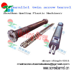 parallel twin screw barrel for