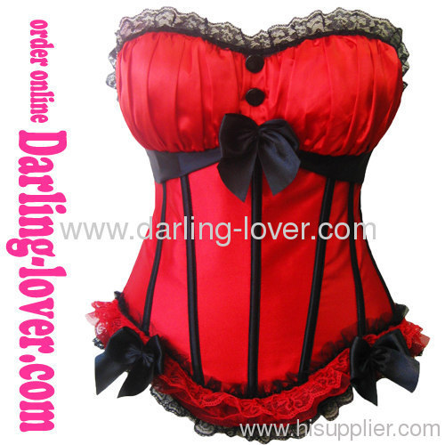 Sexy Lace Funny Red Corset