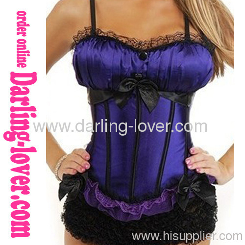 All Purple Lace Sexy Corset