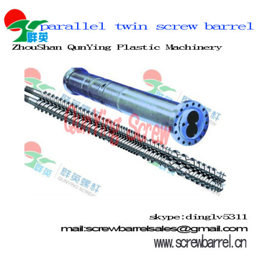 parallel twin double screw barrel