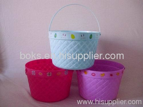plastic Easter buckets with handles