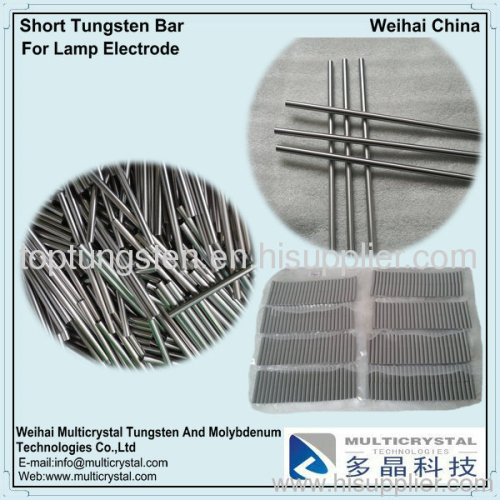 Tungsten rod for lamp and welding electrode