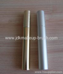 Golden cosmetic mascara tube