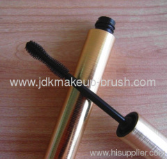 Golden cosmetic mascara tube