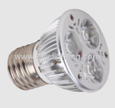 3x1W LED spotlight with Alunimium body